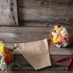 Kraft Paper Cut-Flower Sleeves – S, 100 Count