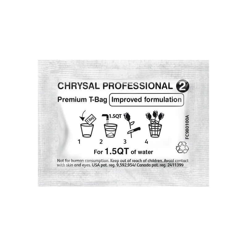 Chrysal Professional 2 Transport & Display T-Bags – 200 Count